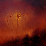 Visione-estatica II, 45x20cm, oil on wood, 2011