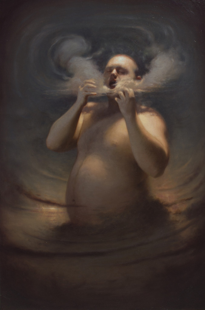 Il mangiatore di nuvole II, 120 x 80 cm, olio su tela, 2015